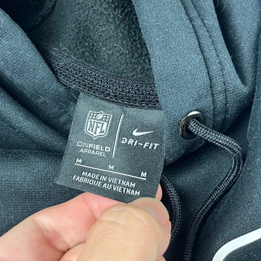 Nike Hoodie Mens Medium Black Indianapolis Colts NFL Crucial Catch Dri-Fit